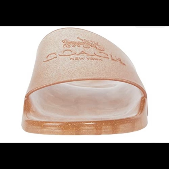 NEW COACH Ulyssa Slide Waterproof Sport Slides, In Dark Gold- Size 6 or 8 - Picture 9 of 13